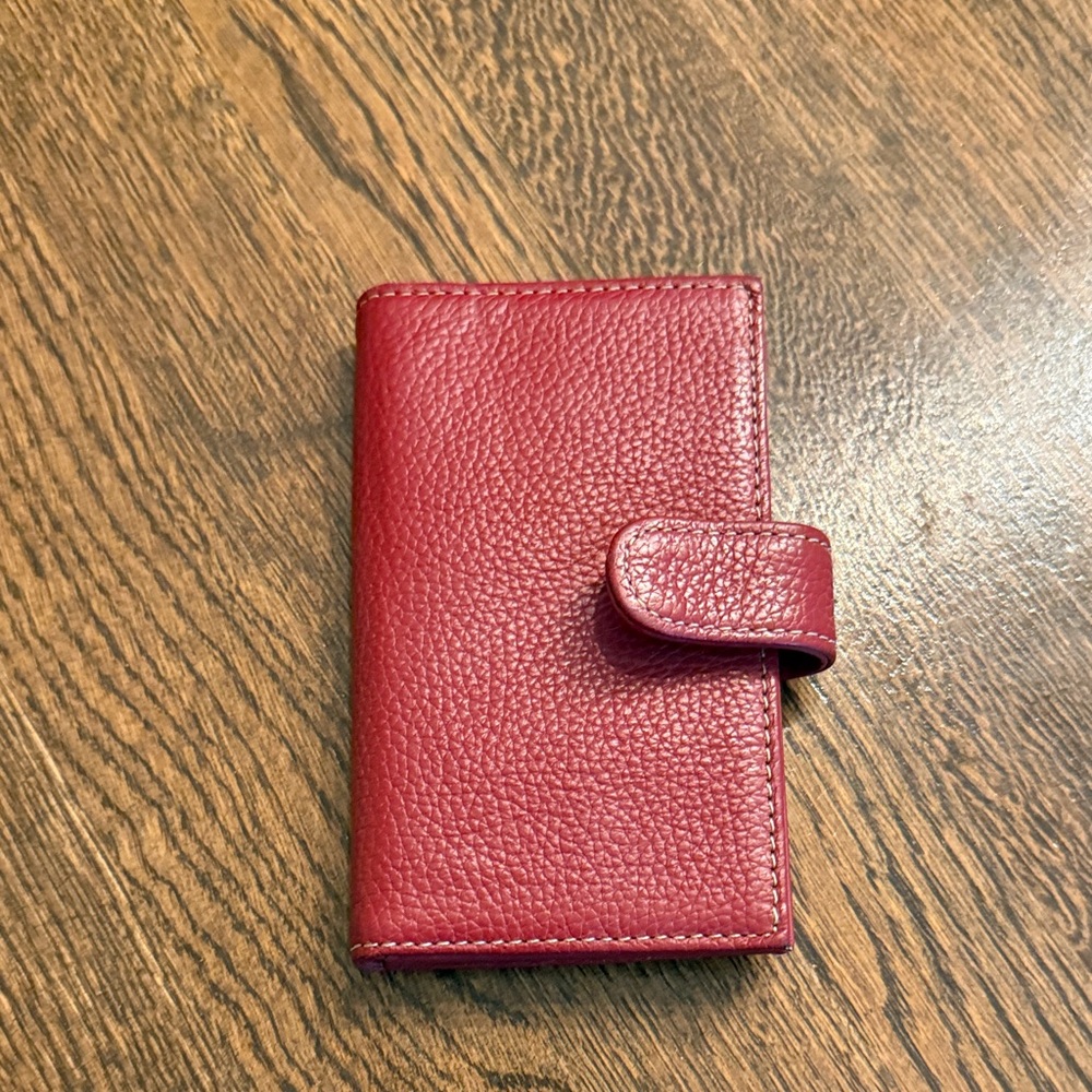 Red Leather Wallet